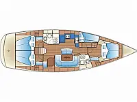 Bavaria 46 Cruiser - Layout image