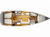 Sun Odyssey 439 - Layout image