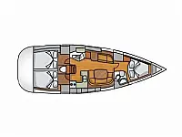 Sun Odyssey 42 i - Layout image