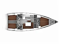 Bavaria 46 Cruiser - Layout image