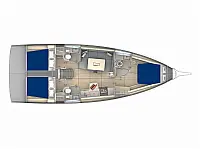 Sunsail 41.3 - Layout image