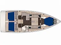 Sunsail 37.3 - Layout image