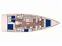 Sunsail 53.5 - Layout image