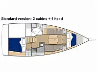 Oceanis 34.1 - Layout image