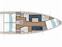 Sunsail 38.0 - Layout image