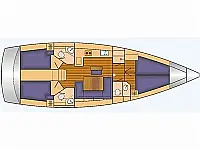 Bavaria Cruiser 46 - Layout image