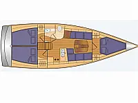 Dehler 38 SQ - Layout image