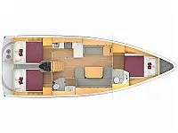 Bavaria C42 - Layout image