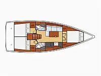 Oceanis 38.1 - Layout image