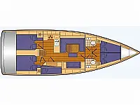 Bavaria C45 - Layout image