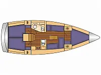 Bavaria Cruiser 37 - Layout image