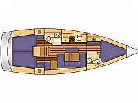 Bavaria Cruiser 41 - Layout image