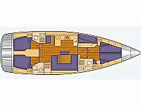 Bavaria Cruiser 51 - Layout image