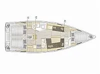 Hanse 388 - Layout image