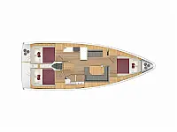 Bavaria C38 - Layout image