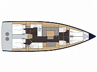 Bavaria C45 - Layout image