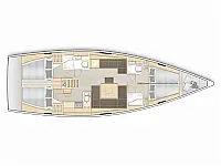 Hanse 458 - Layout image