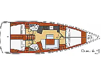 Oceanis 45 - Layout image