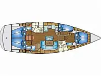 Bavaria 46 Cruiser - Layout image