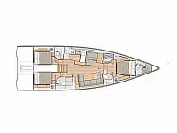 Beneteau 54 - Layout image