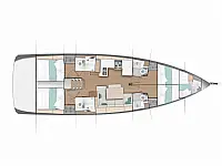 Sun Odyssey 490 - Layout image