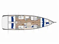 Sun Odyssey 490 - Layout image