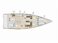 Hanse 548 - Layout image