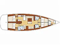 Oceanis 54 - Layout image