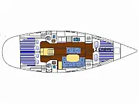 Oceanis 461 - MOLLY'S - Layout image