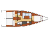 Oceanis 38  - Layout image