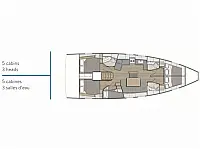 Oceanis 46.1 - Layout image