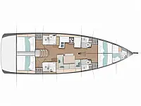 Sun Odyssey 490 - Layout image