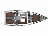 Bavaria Cruiser 46 - Layout image