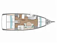 Sun Odyssey 440 - Layout image