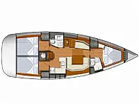 Sun Odyssey 409 - Layout image