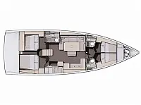 Dufour 470/6 cab - Layout image