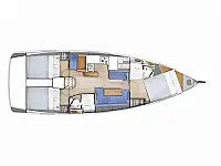 Sun Odyssey 410 /3cab - Layout image