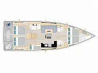 Hanse 510 - Layout image