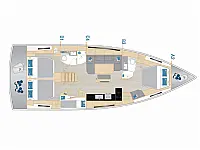 Hanse 460 Owners - Layout image