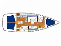 Sun Odyssey 41 - Layout image