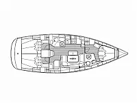 Bavaria 39 Cruiser - Layout image