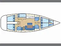 Cyclades 50.5 - Layout image