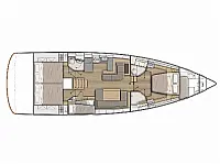 Oceanis 51.1 - Layout image