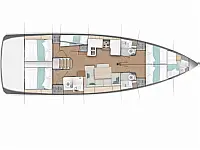 Sun Odyssey 490 - Layout image