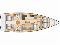 Bavaria 46 - Layout image