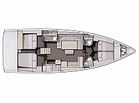 Dufour 470 - Layout image