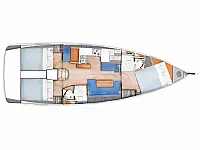 Sun Odyssey 410 - Layout image