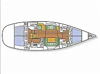 Sun Odyssey 49 - Layout image