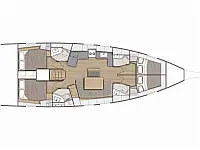 Sunsail 46.4 - Layout image