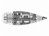 Dufour 44 - Layout image